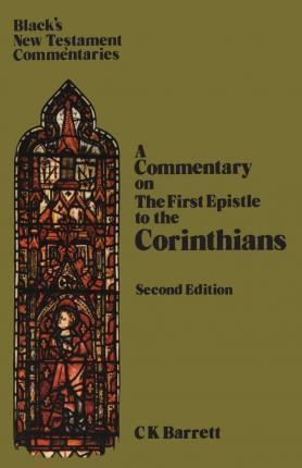 Cover of A Commentary on the First Epistle to the Corinthians - Second Edition